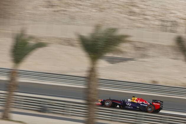 Motorsports: FIA Formula One World Championship 2013, Grand Prix of Bahrain, 1 Sebastian Vettel (GER, Infiniti Red Bull Racing), xHOCHxZWEIx