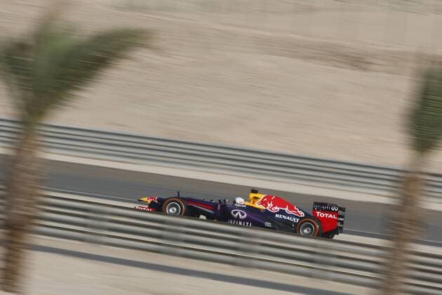 Motorsports: FIA Formula One World Championship 2013, Grand Prix of Bahrain, 1 Sebastian Vettel (GER, Infiniti Red Bull Racing), xHOCHxZWEIx