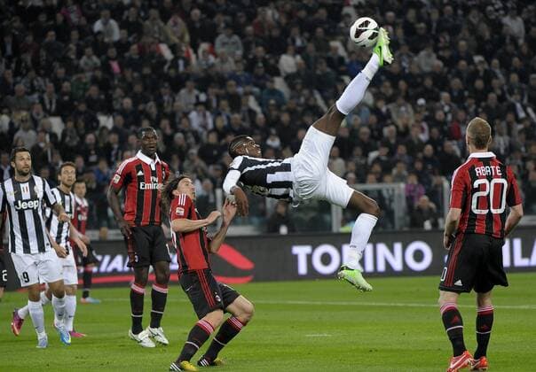 Paul Pogba Juventus.Torino 21 04 2013 Juventus Stadium.Football Calcio Serie A 2012 13. Juventus Turin vs AC Milan. federicoxtardito