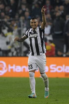 , goal celebration , Arturo Vidal Juventus.Torino 21 04 2013 Juventus Stadium.Football Calcio Serie A 2012 13. Juventus Turin vs AC Milan. federicoxtardito
