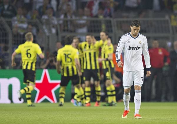 Dortmund, 24.04.2013, Signal-Iduna-Park Christiano Ronaldo (Madrid) enttäuscht Borussia Dortmund - Real Madrid