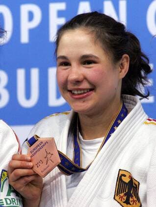 26.04.2013 Budapest(Hungary) European Judo Championships -70kg women s Judo Laura Vergas-Koch Germany bronze medal : 
