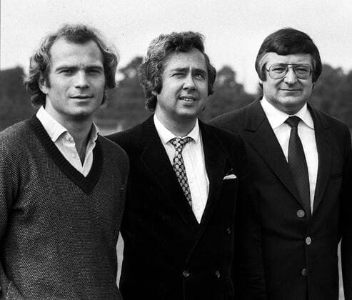 FC Bayern München Manager Uli Hoeness , Prof.Dr. Fritz Scherer , Willy Hoffmann FC Bayern München