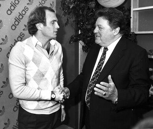 FC Bayern Manager Uli Hoeness,Franz-Josef Strauß 28.02.1982