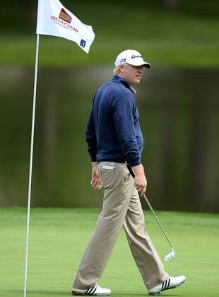 April 30, 2013 - Charlotte, NC, USA - Charles Frost walks across the 17th green as he prepares to putt on Tuesday, April 30, 2013, during a practice round for the Wells Fargo Championship at Quail Hollow Club in Charlotte, North Carolina. Wells Fargo Championship - ZUMAm67