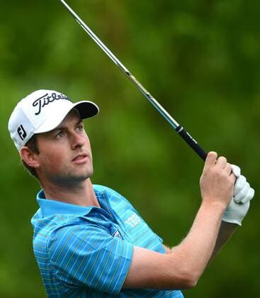 May 1, 2013 - Charlotte, NC, USA - Webb Simpson watches the flight of his drive from the 2nd tee during the Pro-Am at Quail Hollow Club ahead of the Wells Fargo Championship in Charlotte, North Carolina, on Wednesday, May 1, 2013. Wells Fargo Championship - ZUMAm67