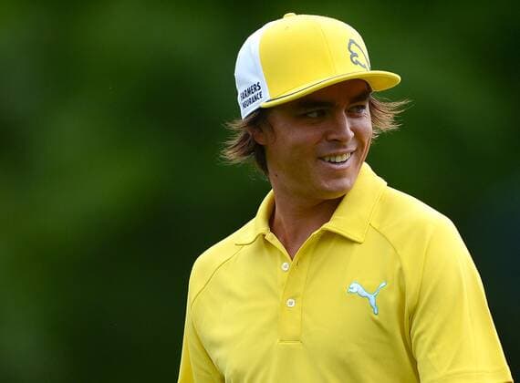 May 1, 2013 - Charlotte, NC, USA - Rickie Fowler smiles as he walks down the 16th fairway during the Pro-Am at Quail Hollow Club ahead of the Wells Fargo Championship in Charlotte, North Carolina, on Wednesday, May 1, 2013. Wells Fargo Championship - ZUMAm67