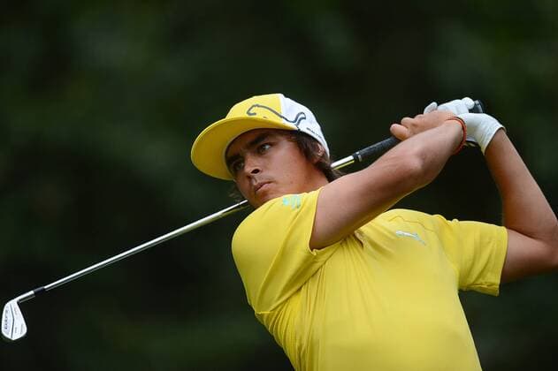 May 1, 2013 - Charlotte, NC, USA - Rickie Fowler watches his drive from the 14th tee during the Pro-Am at Quail Hollow Club ahead of the Wells Fargo Championship in Charlotte, North Carolina, on Wednesday, May 1, 2013. Wells Fargo Championship - ZUMAm67