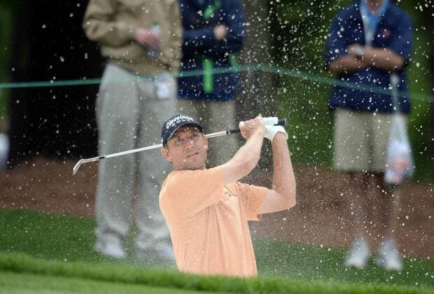 May 3, 2013 - Charlotte, NC, USA - George McNeill hits out of the sand along the fifth green during the second round of the Wells Fargo Championship at Quail Hollow Club in Charlotte, North Carolina, Friday, May 3, 2013. WELLS FARGO PGA Golf Herren TOURNAMENT - ZUMAm67