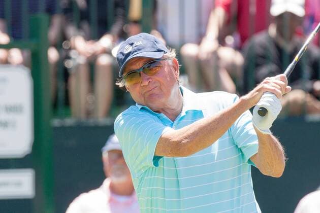 May 04 2013: Insperity Championship, The Greats of Golf participant golfer Raymond Floyd teeing off in the first hole at The Woodlands Country Club in The Woodlands, TX. GOLF: MAY 04 Champions Tour - Insperity Championship Icon20130504005 EDITORIAL USE ONLY