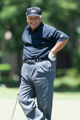 May 04 2013: Insperity Championship, The Greats of Golf participant golfer Lee Trevino was all smiles during the tournament at The Woodlands Country Club in The Woodlands, TX. GOLF: MAY 04 Champions Tour - Insperity Championship Icon20130504007 EDITORIAL USE ONLY