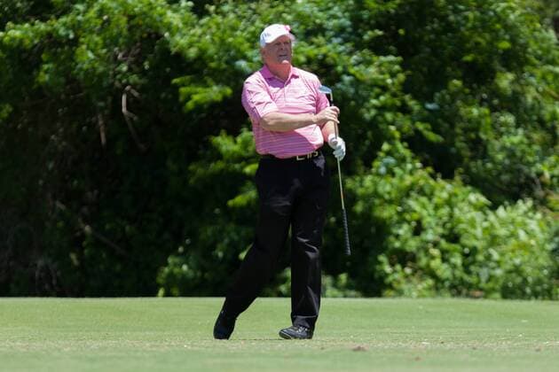 May 04 2013: Insperity Championship, The Greats of Golf participant golfer Johnny Miller teeing off during the tournament at The Woodlands Country Club in The Woodlands, TX. GOLF: MAY 04 Champions Tour - Insperity Championship Icon20130504012 EDITORIAL USE ONLY