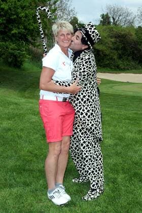 Die ehemalige Profi-Fußballerin Silke Rottenberg anläßlich des Eagles Charity Golf Turnier Europapark am 06.05.2013 in Herbolzheim-Tutschfelden.