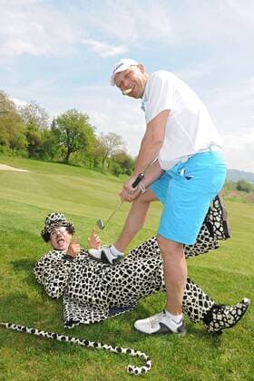 Der ehemalige Box-Profi Axel Schulz anläßlich des Eagles Charity Golf Turnier Europapark am 06.05.2013 in Herbolzheim-Tutschfelden.