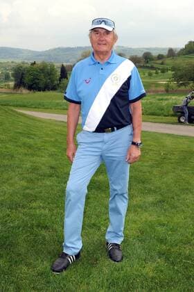 Der ehemalige Schwimmer Herbert Jung anläßlich des Eagles Charity Golf Turnier Europapark am 06.05.2013 in Herbolzheim-Tutschfelden.