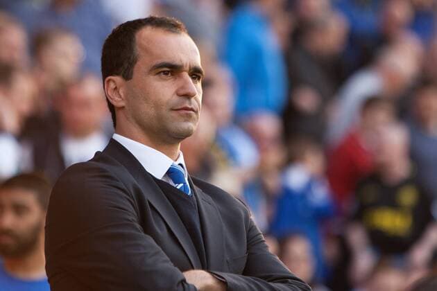 Fußball, Trainerhistorie Swansea City von 1947 bis heute Football - 2012 2013 Premier League - Wigan Athletic vs. Swansea City Manager of Wigan, Roberto Martinez at the DW Stadium 