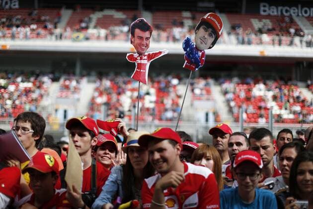 Motorsports: FIA Formula One World Championship 2013, Grand Prix of Barcelona, 3 Fernando Alonso (ESP, Scuderia Ferrari), xHOCHxZWEIx