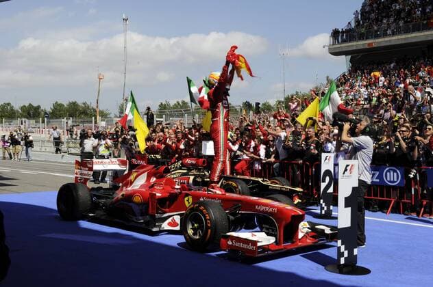 Motorsports: FIA Formula One World Championship 2013, Grand Prix of Spain, 3 Fernando Alonso (ESP, Scuderia Ferrari), xHOCHxZWEIx