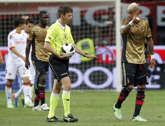 Kevin Prince Boateng Milan, Rocchi, Milano 12 5 2013 .Stadio S.Siro .Football Calcio 2012 2013 Serie A. AC Milan Vs AS Roma. MarcoxBertorello