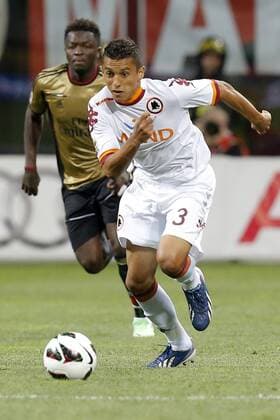 Marquinhos Roma, Milano 12 5 2013 .Stadio S.Siro .Football Calcio 2012 2013 Serie A. AC Milan Vs AS Roma. MarcoxBertorello