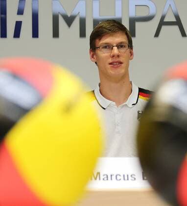 13.05.2013 Ludwigsburg Pressekonferenz zum Volleyball Länderspiel Deutschland vs. Frankreich am 24.05.2013 in der MHP Arena. Marcus Böhme (GER)
