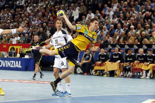 Kiel, 14. Mai 2013 - Handball, 1. Bundesliga 2012 13, THW Kiel - Rhein-Neckar Löwen: Andy Schmid (Rhein-Neckar Löwen, 2)