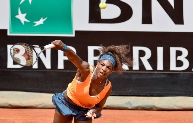May 17, 2013 - Rome, Lazio, Italy - Rome, Italy -Williams Serena (USA) during Internazionali BNL d Italian Quarter-finals at the Foro Italico in Rome Tennis 2013 Serena Williams (USA) vs Carla Suarez Navarro (ESP) 6 2 - 6 0  - ZUMAc12