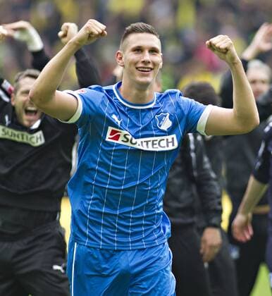 Dortmund, 18.05.2013, Signal-Iduna-Park Schlussjubel: Niklas Süle (Hoffenheim) Borussia Dortmund - TSG Hoffenheim