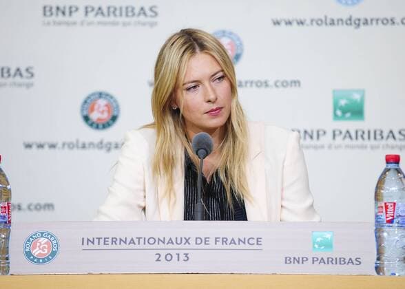 Maria Sharapova (Rus) - TENNIS: Pressekonferenz - French Open 2013 - Roland Garros - 24 05 2013 JBAutissier Panoramic 