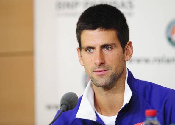 Novak Djokovic (Srb) - TENNIS: Pressekonferenz - French Open 2013 - Roland Garros - 24 05 2013 JBAutissier Panoramic 