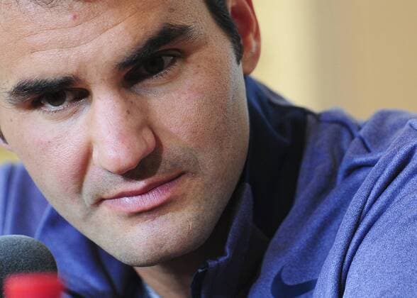Roger Federer (SUI) TENNIS : Roland Garros 2013 - Conference de presse - 24 05 2013 JBAutissier Panoramic 