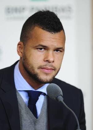 Jo Wilfried Tsonga (FRA) TENNIS : Roland Garros 2013 - Conference de presse - 24 05 2013 JBAutissier Panoramic 