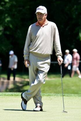 May 24, 2013 - St. Louis, Missouri, U.S - JAY HAAS waits to putt during the 2nd round of the 74th Senior PGA Golf Herren Championship presented by KitchenAid at Bellerive Country Club in St. Louis, MO. GOLF Senior PGA Golf Herren 2013 rd 2 - presented by KitchenAid  - ZUMAu30