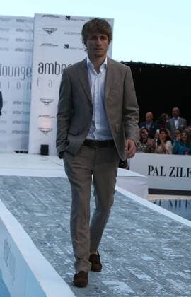 Charles Pic, Caterham F1 Team, Amber Lounge Fashion Show, VIP, formula 1 GP, Monaco 24.05.2013, Photo:mspb Lukas Gorys Charles Pic, Amber Lounge, GP Monaco