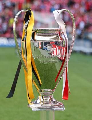 A general view of the Champions League trophy - Borussia Dortmund vs Bayern Munich - UEFA Champions League Final - Wembley Stadium - London - England -25 05 2013 - EDITORIAL USE ONLY. No use with unauthorised audio, video, data, fixture lists, club league logos or live services. Online in-match use limited to 120 images, no video emulation. No use in betting, games or single club league player publications.