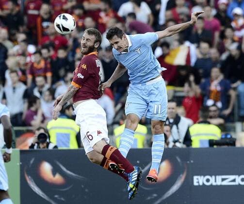 Rom 26 05 2013 - finale Coppa Italia AS Roma vs. Lazio Roma: Daniele De Rossi-Miroslav Klose 