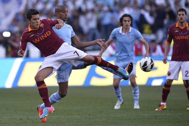 Marquinho Roma, Abdoulay Konko Lazio .Roma 26 05 2013 - Finale Coppa Italia, AS Roma vs. Lazio Roma Final. andreaxstaccioli