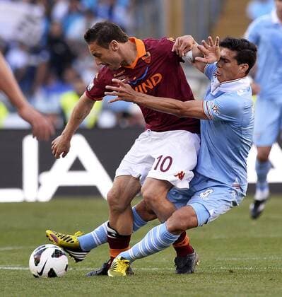 Francesco Totti Roma, Hernanes Lazio .Roma 26 05 2013 - Finale Coppa Italia, AS Roma vs. Lazio Roma Final. andreaxstaccioli