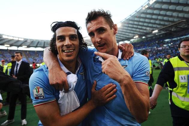 Sergio Floccari, Miroslav Klose Lazio .Roma 26 05 2013 - Finale Coppa Italia, Lazio Roma andreaxstaccioli