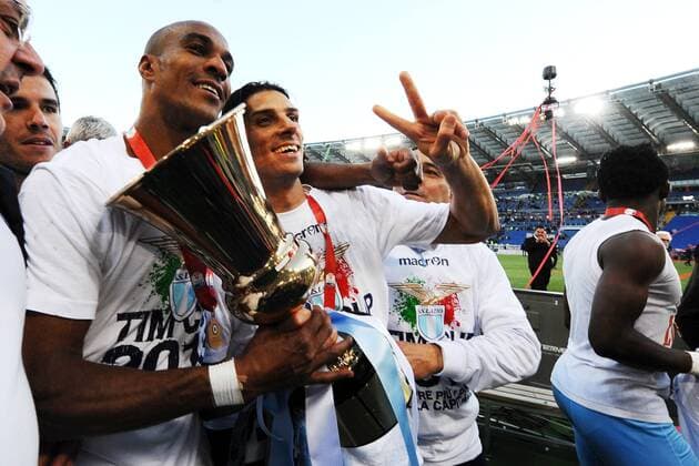 Abdoulay Konko e Sergio Floccari Lazio Roma 26 05 2013 - Finale Coppa Italia, Lazio Roma andreaxstaccioli