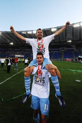 Senad Lulic e Miroslav Klose Lazio .Roma 26 05 2013 - Finale Coppa Italia, Lazio Roma andreaxstaccioli