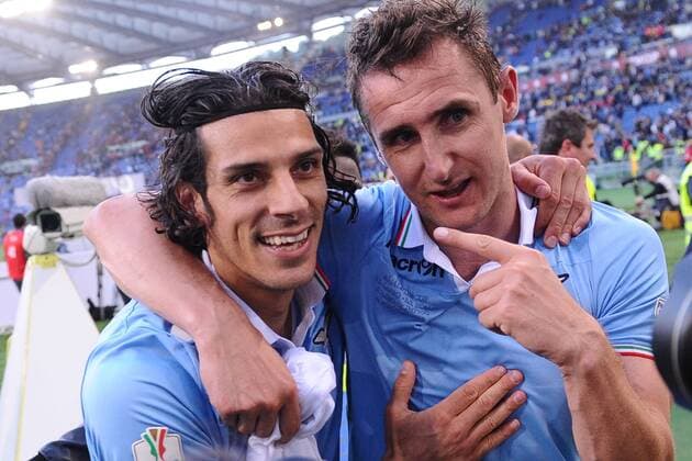 Sergio Floccari e Miroslav Klose Lazio.26 05 2013 Roma - Coppa Italia, Lazio Roma AntoniettaxBaldassarre