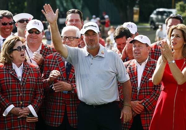 26 MAY 2013: Boo Weekley after winning during the final round of the Crowne Plaza Invitational at Colonial played in Fort Worth, TX. GOLF: MAY 26 PGA Golf Herren - Crowne Plaza Invitational at Colonial - Final Round Icon16228 EDITORIAL USE ONLY