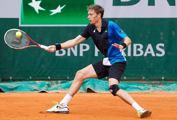 TENNIS - ATP, French Open 2013 PARIS,FRANKREICH,29.MAI.13 - TENNIS - ATP Tennis Herren World Tour, Grand Slam, Roland Garros, French Open. Bild zeigt Nicolas Mahut (FRA). 
