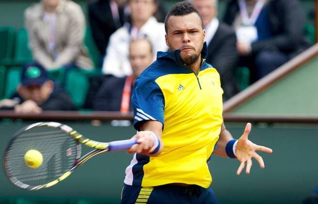 TENNIS - ATP, French Open 2013 PARIS,FRANKREICH,29.MAI.13 - TENNIS - ATP Tennis Herren World Tour, Grand Slam, Roland Garros, French Open. Bild zeigt Jo-Wilfried Tsonga (FRA). 