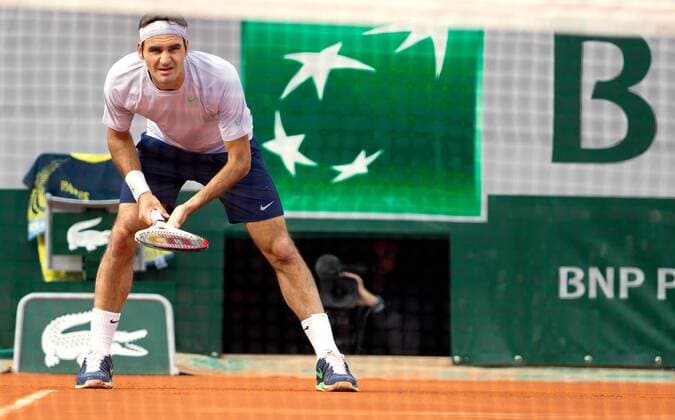 TENNIS - ATP, French Open 2013 PARIS,FRANKREICH,29.MAI.13 - TENNIS - ATP Tennis Herren World Tour, Grand Slam, Roland Garros, French Open. Bild zeigt Roger Federer (SUI). 