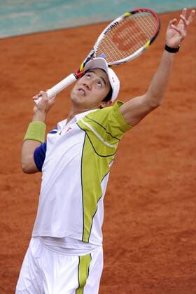 30.05.2013 Paris, France. Kei Nishikori of Japan in action during the match in the second round of the French Open from Roland Garros. xDavidxEmmx  ActionPlus19945