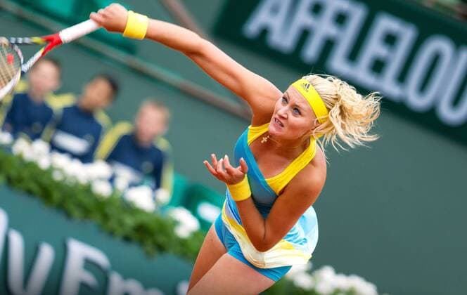 TENNIS - WTA, French Open 2013 PARIS,FRANKREICH,30.MAI.13 - TENNIS - WTA Tennis Damen Tour, Grand Slam, Roland Garros, French Open. Bild zeigt Kristina Mladenovic (FRA). 
