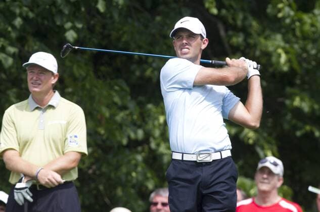 May 30, 2013: Charl Schwartzel tees off the 3rd hole during the 1st round of the Memorial Tournament. Schwartzel finished as the early leader at -7 under par one stroke ahead of Scott Piercy during the first round of The Memorial Tournament at Muirfield Village Golf Club in Dublin, Ohio PGA Golf Herren 2013: The Memorial Tournament MAY 30 - ZUMAct5