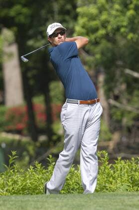 May 30, 2013: Adam Scott tees off the 18th hole during the first round of The Memorial Tournament at Muirfield Village Golf Club in Dublin, Ohio PGA Golf Herren 2013: The Memorial Tournament MAY 30 - ZUMAct5
